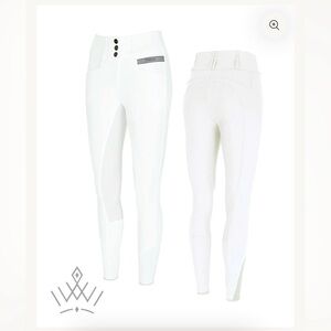 NWT Pikeur Candela Full Seat White Full Seat breech Size 26/38